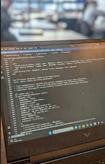 Francisco prototyping ideas away from desk